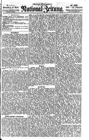 Nationalzeitung vom 25.04.1857