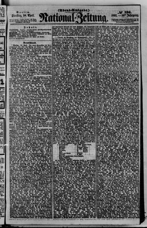 Nationalzeitung vom 28.04.1857