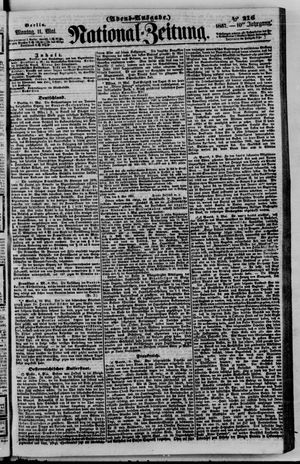 Nationalzeitung vom 11.05.1857