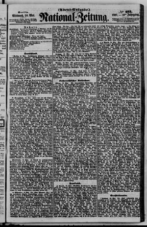 Nationalzeitung vom 20.05.1857