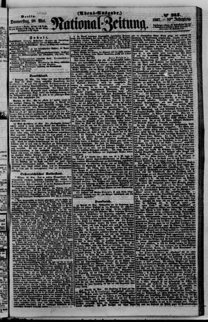 Nationalzeitung vom 28.05.1857