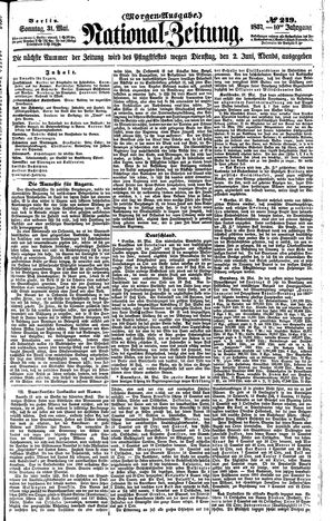 Nationalzeitung vom 31.05.1857