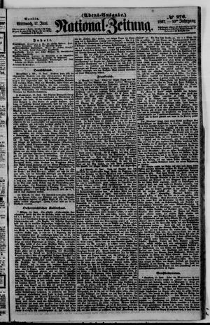 Nationalzeitung vom 17.06.1857