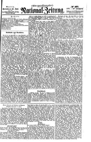 Nationalzeitung vom 20.06.1857