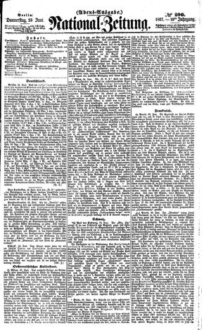 Nationalzeitung vom 25.06.1857