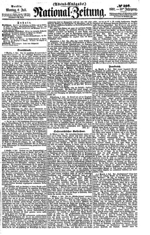 Nationalzeitung vom 06.07.1857