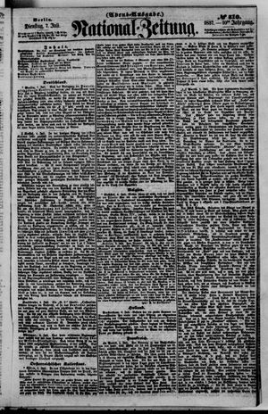 Nationalzeitung vom 07.07.1857