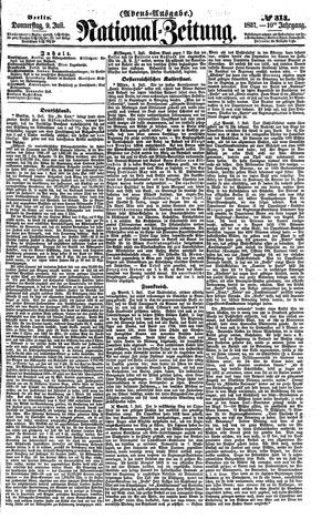 Nationalzeitung vom 09.07.1857