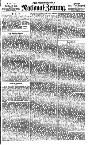 Nationalzeitung vom 10.07.1857