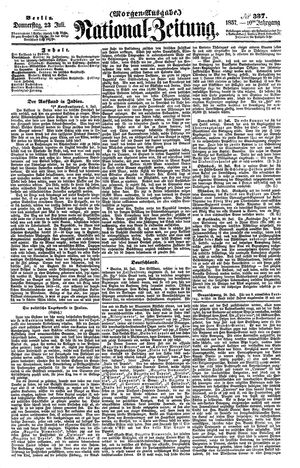 Nationalzeitung vom 23.07.1857