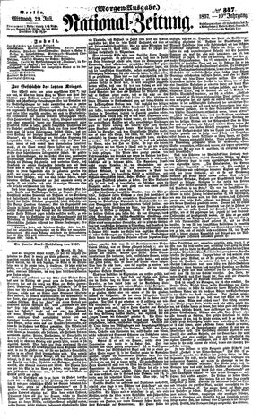 Nationalzeitung vom 29.07.1857