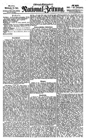 Nationalzeitung vom 29.07.1857