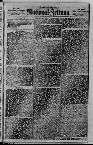 Nationalzeitung vom 08.08.1857