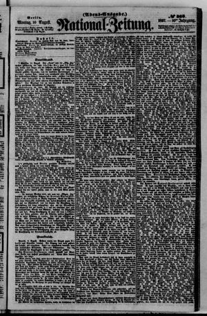 Nationalzeitung vom 10.08.1857