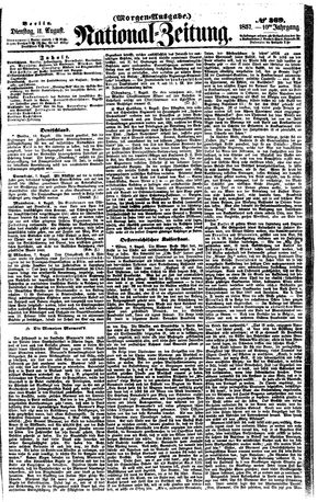 Nationalzeitung vom 11.08.1857