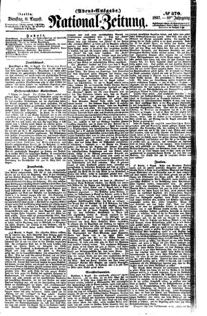 Nationalzeitung vom 11.08.1857