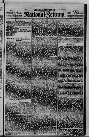 Nationalzeitung vom 12.08.1857