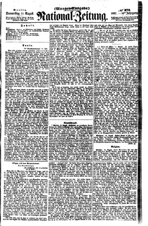 Nationalzeitung vom 13.08.1857