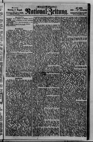 Nationalzeitung vom 17.08.1857