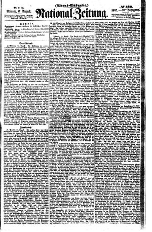 Nationalzeitung vom 17.08.1857