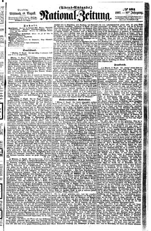 Nationalzeitung vom 19.08.1857