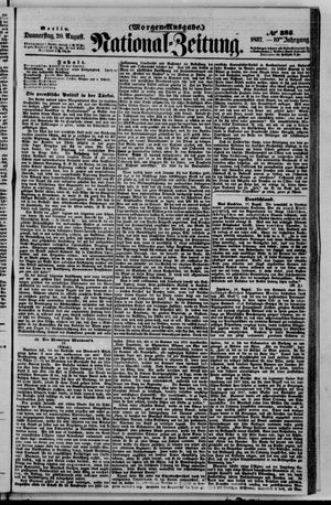 Nationalzeitung vom 20.08.1857