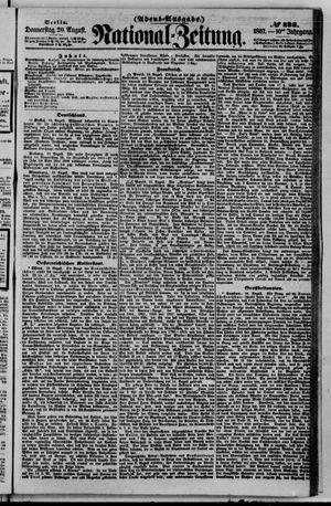 Nationalzeitung vom 20.08.1857