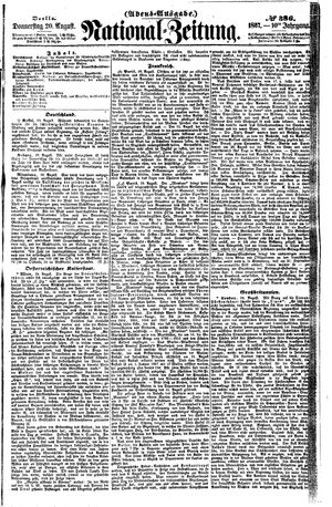Nationalzeitung vom 20.08.1857