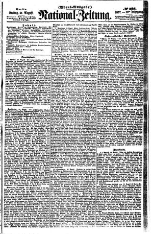 Nationalzeitung vom 21.08.1857
