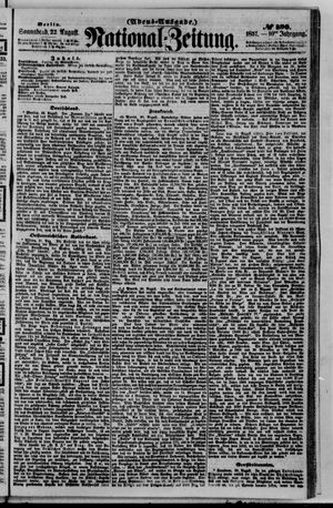 Nationalzeitung vom 22.08.1857