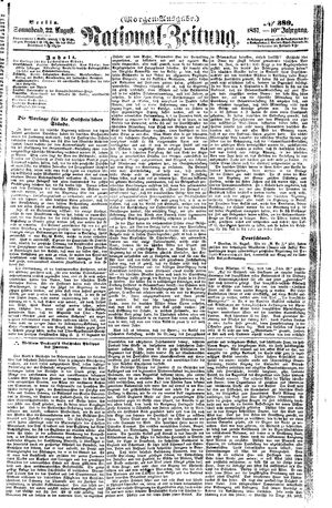 Nationalzeitung vom 22.08.1857