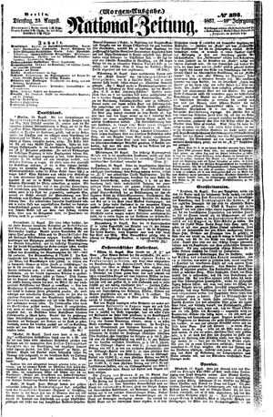 Nationalzeitung vom 25.08.1857