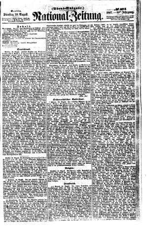 Nationalzeitung vom 25.08.1857
