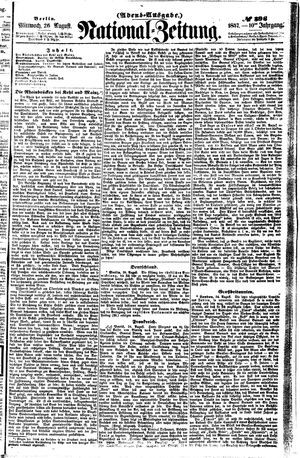 Nationalzeitung vom 26.08.1857