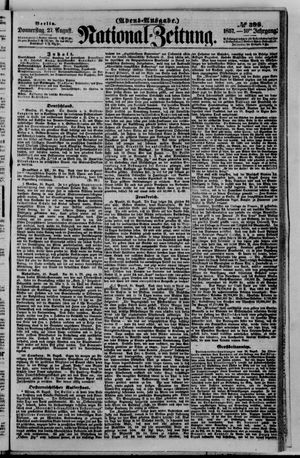 Nationalzeitung vom 27.08.1857