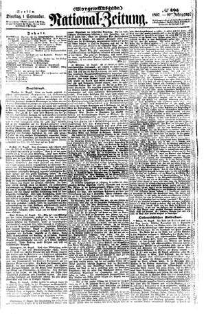 Nationalzeitung vom 01.09.1857
