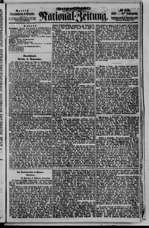 Nationalzeitung vom 05.09.1857