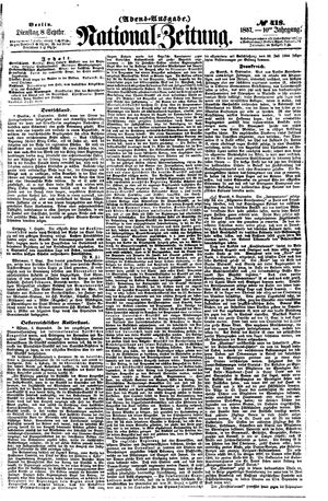 Nationalzeitung vom 08.09.1857