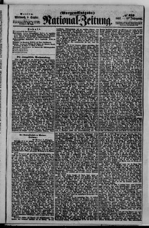 Nationalzeitung vom 09.09.1857