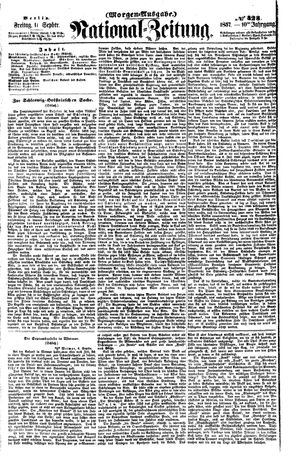 Nationalzeitung vom 11.09.1857