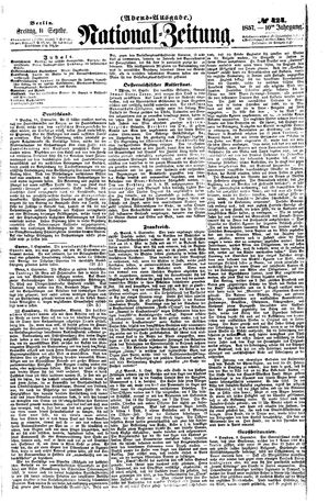 Nationalzeitung vom 11.09.1857