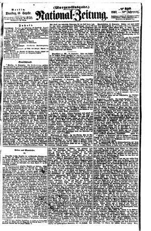 Nationalzeitung vom 15.09.1857