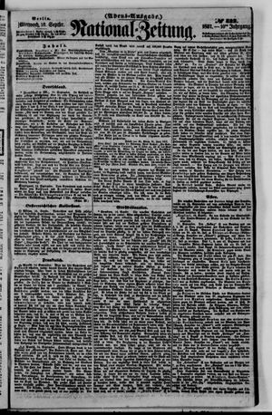 Nationalzeitung vom 16.09.1857