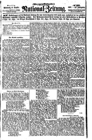 Nationalzeitung vom 16.09.1857