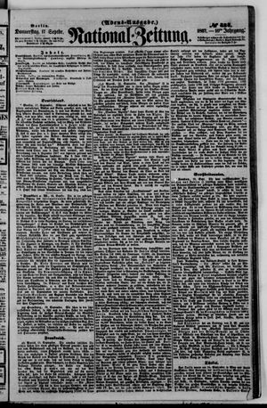 Nationalzeitung vom 17.09.1857