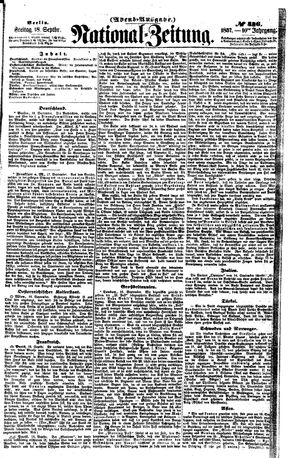 Nationalzeitung vom 18.09.1857