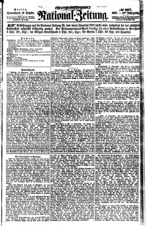 Nationalzeitung vom 19.09.1857