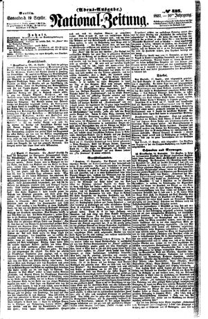Nationalzeitung vom 19.09.1857