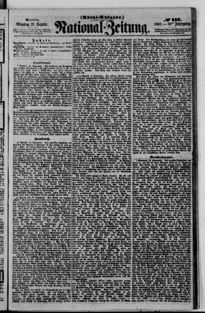 Nationalzeitung on Sep 21, 1857