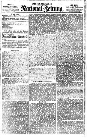 Nationalzeitung vom 28.09.1857